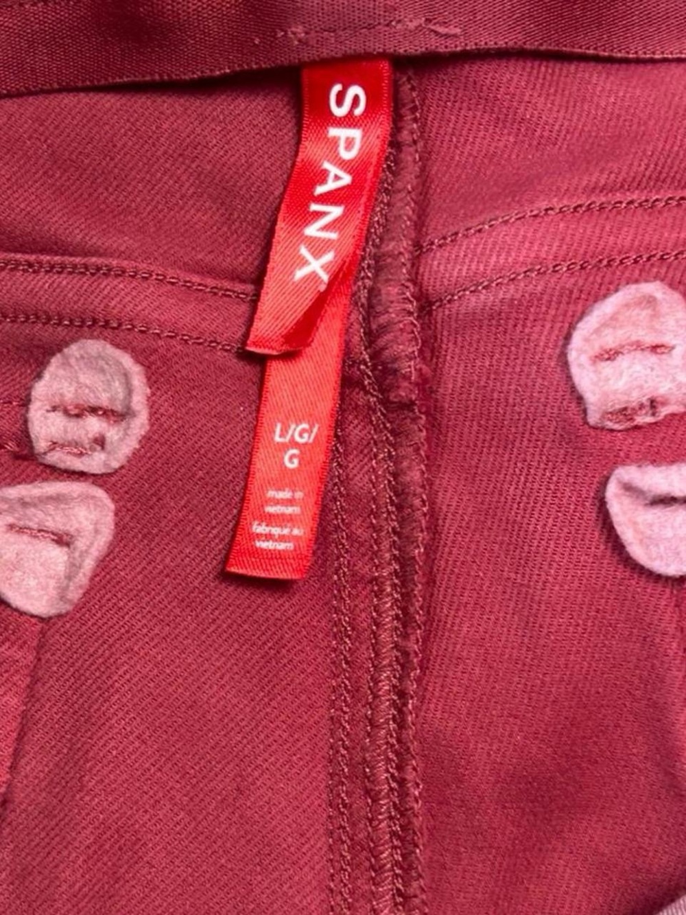 SPANX Pink High-Waist Detail Pants - Picture 3 of 5